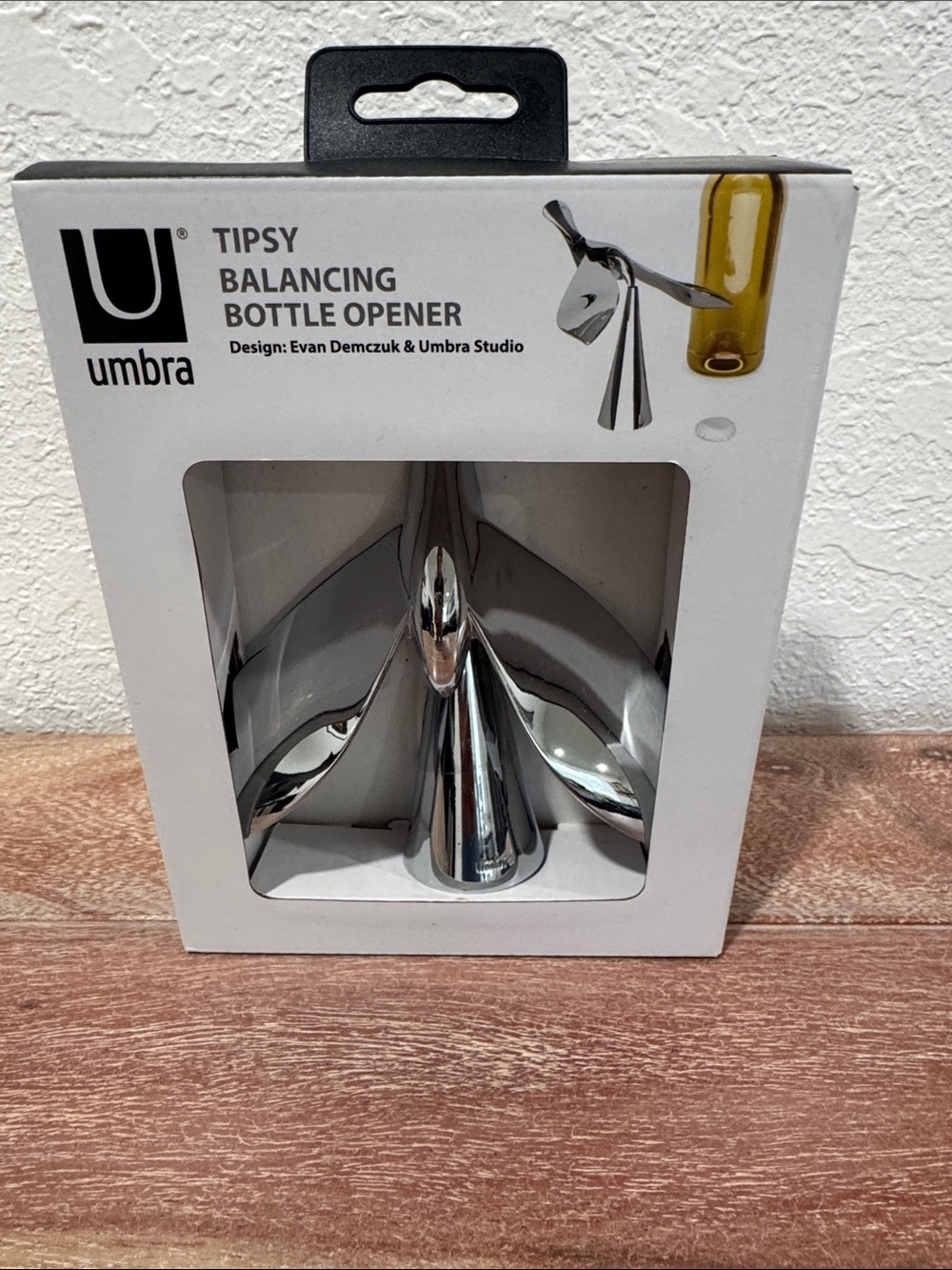 Umbra Tipsy Balancing Bottle Opener - Chrome Silver Finish